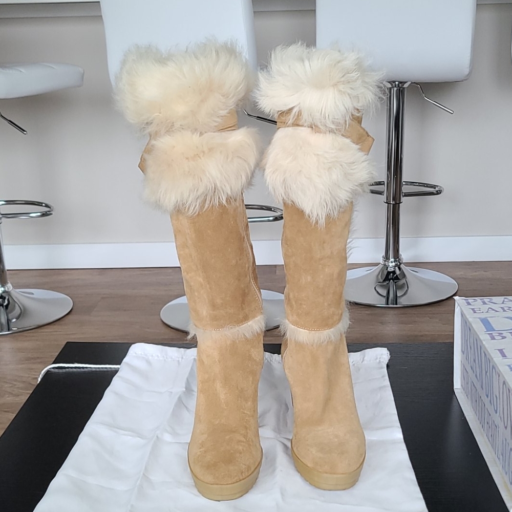 Coach suede boots